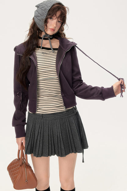 Elegant Hooded Cardigan