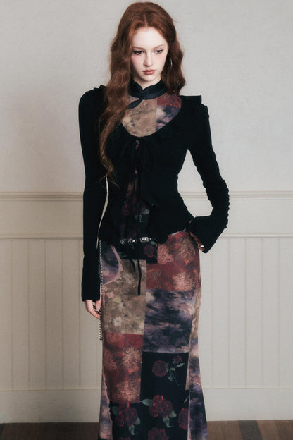 Desire Lace-Up Knitted Cardigan