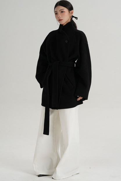Minimalist Reversible Wool Coat