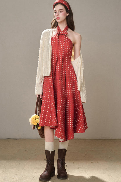 Galaxy Comfortable Retro Red Dress