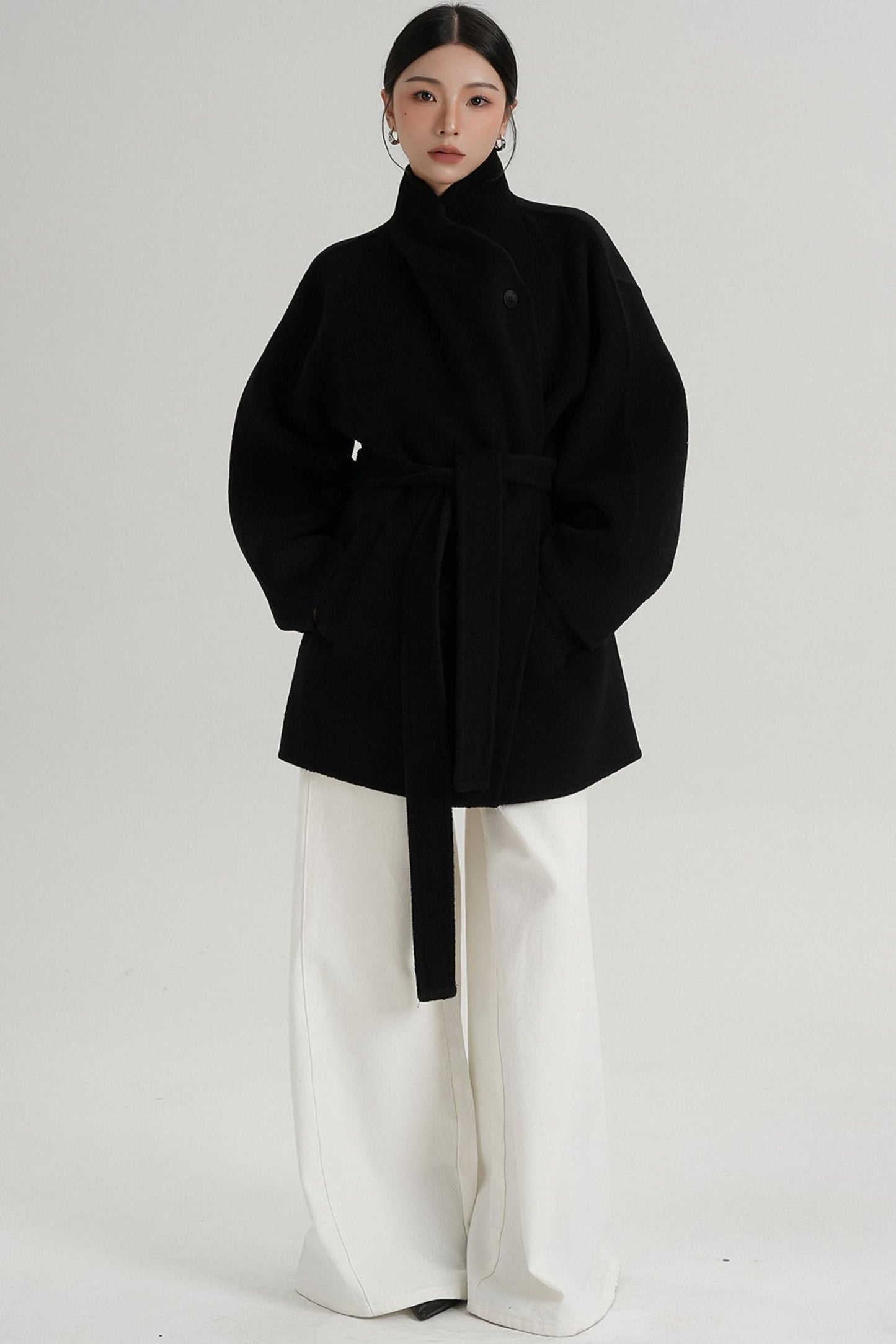 Minimalist Reversible Wool Coat