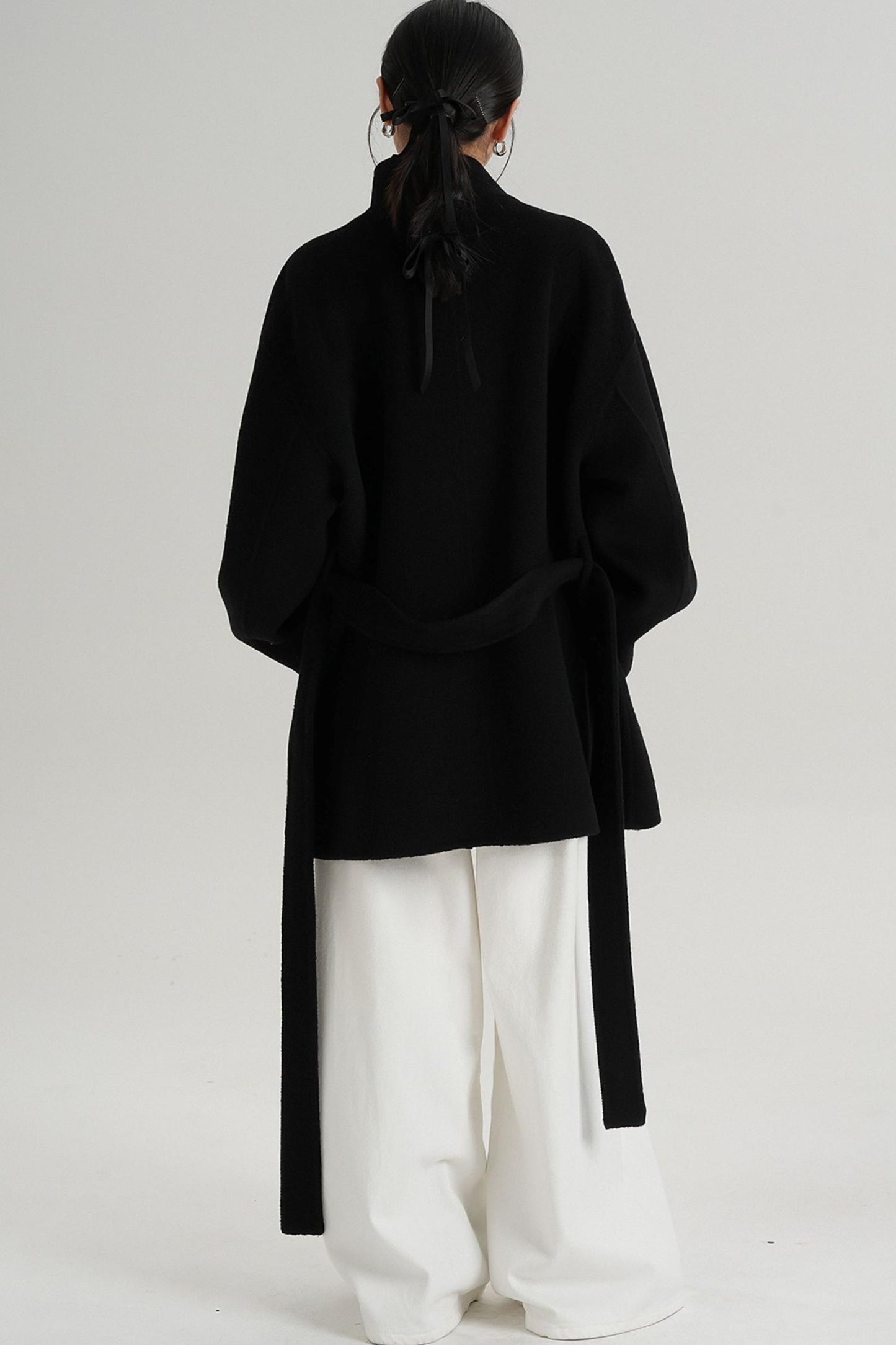 Minimalist Reversible Wool Coat