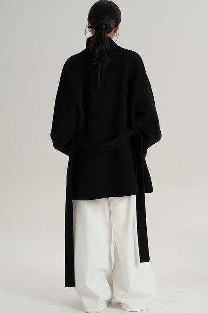 Minimalist Reversible Wool Coat