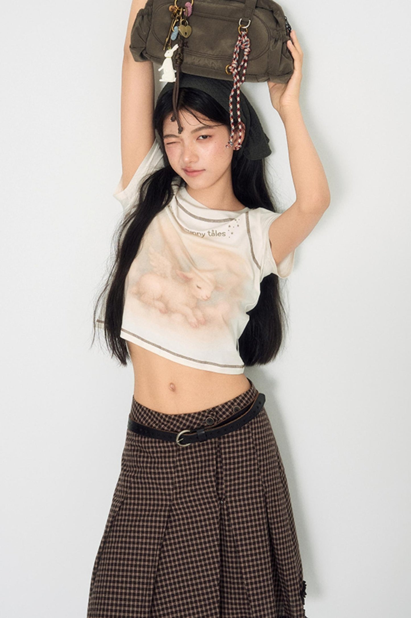 Lamb Print Short-Sleeved T-Shirt