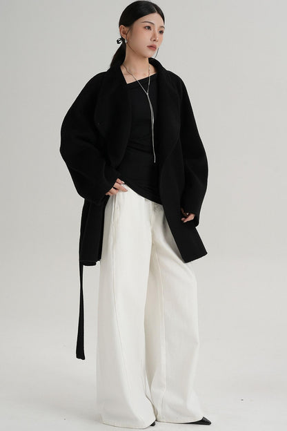 Minimalist Reversible Wool Coat