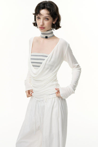 Striped Bandeau Skirt Set-Up