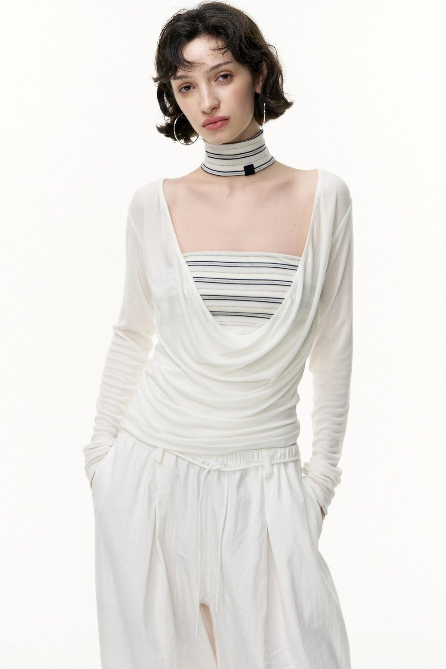 Striped Bandeau Skirt Set-Up