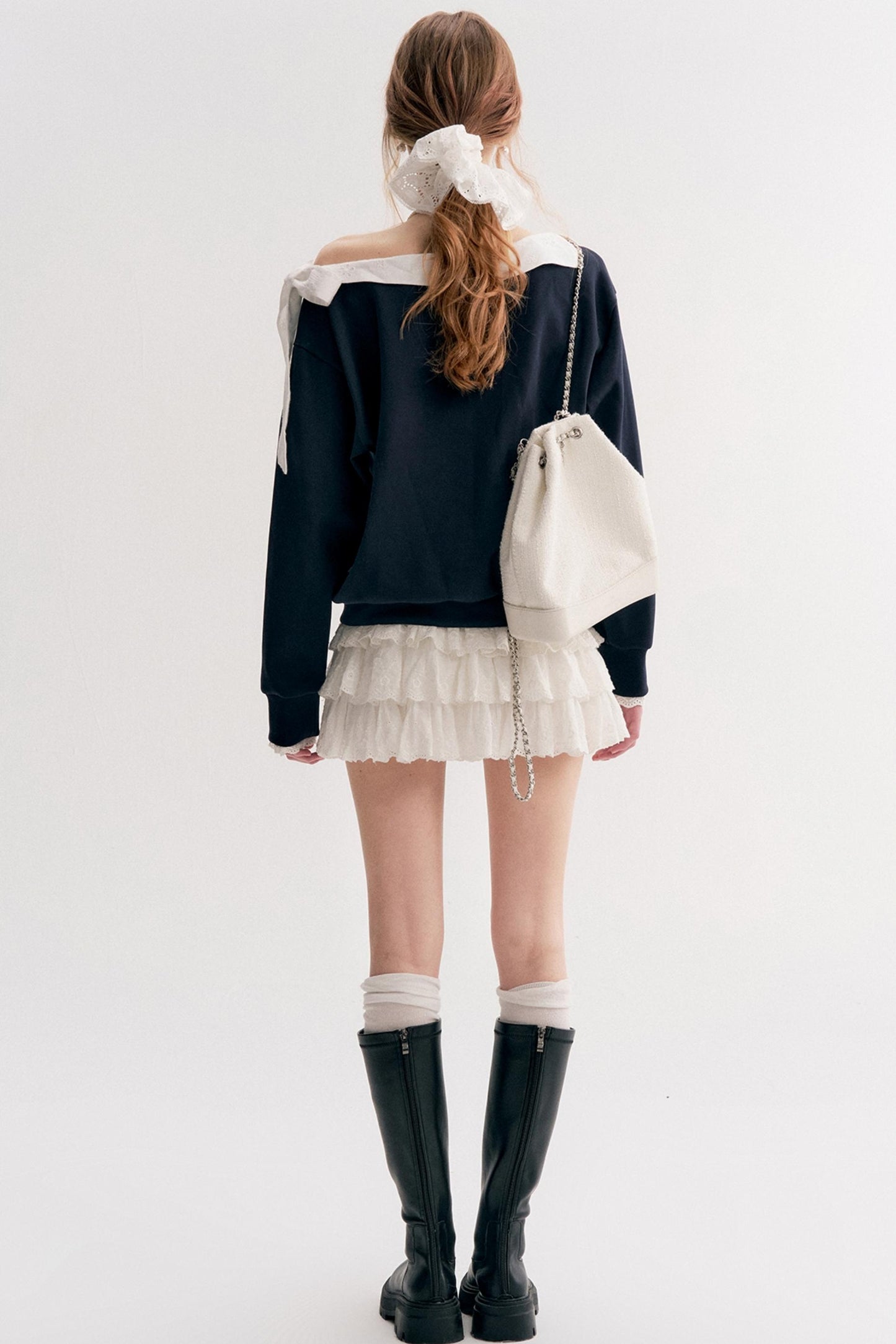 Balletcore Lace Sweatshirt