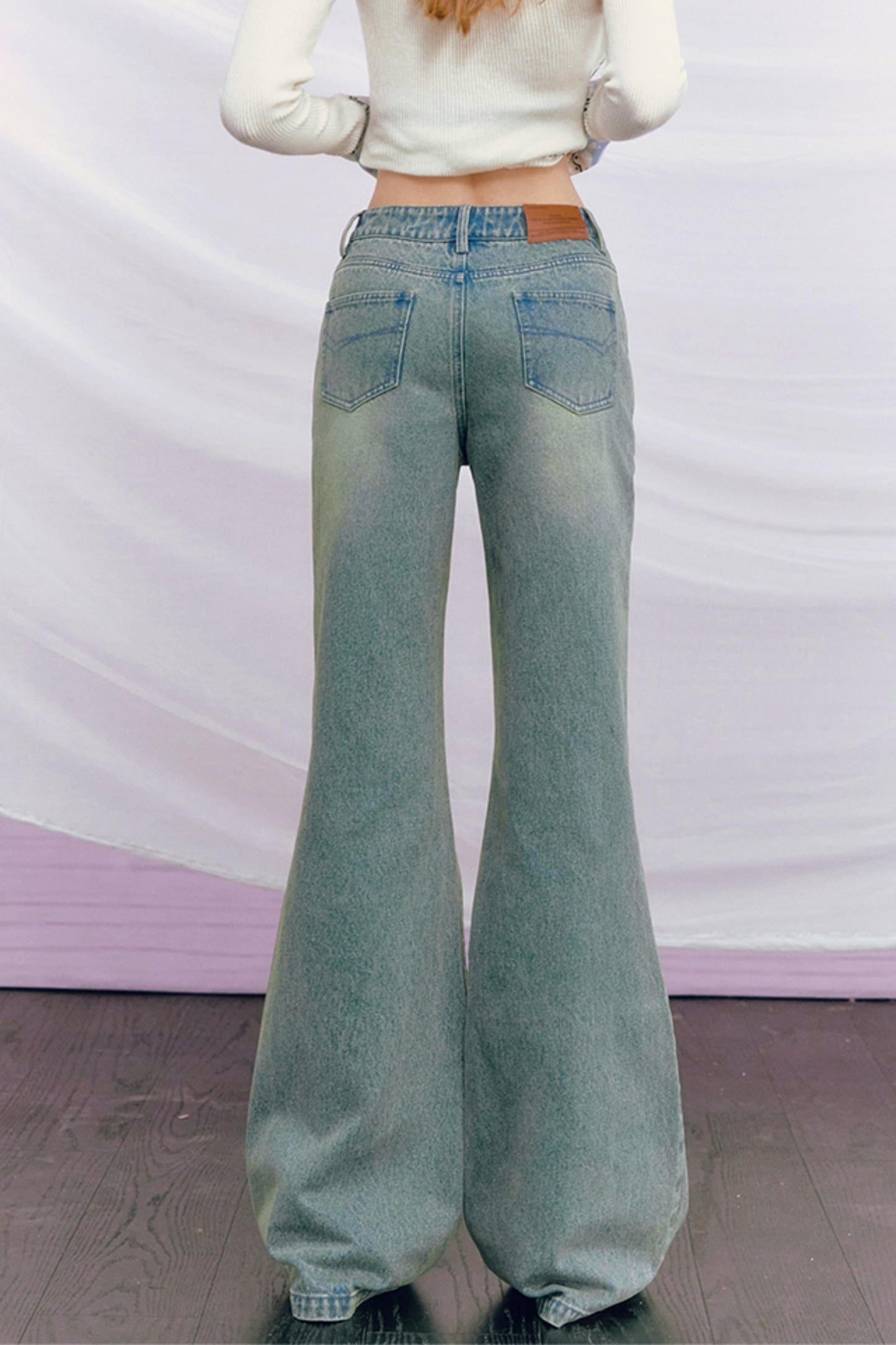 Vintage Washed Rhinestone Pants