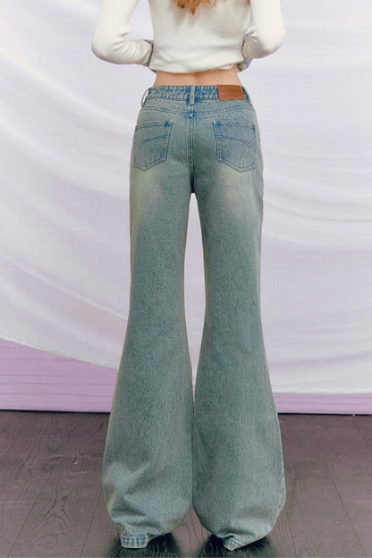 Vintage Washed Rhinestone Pants