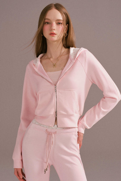 Spice Girl Hooded Knitted Cardigan Set-Up