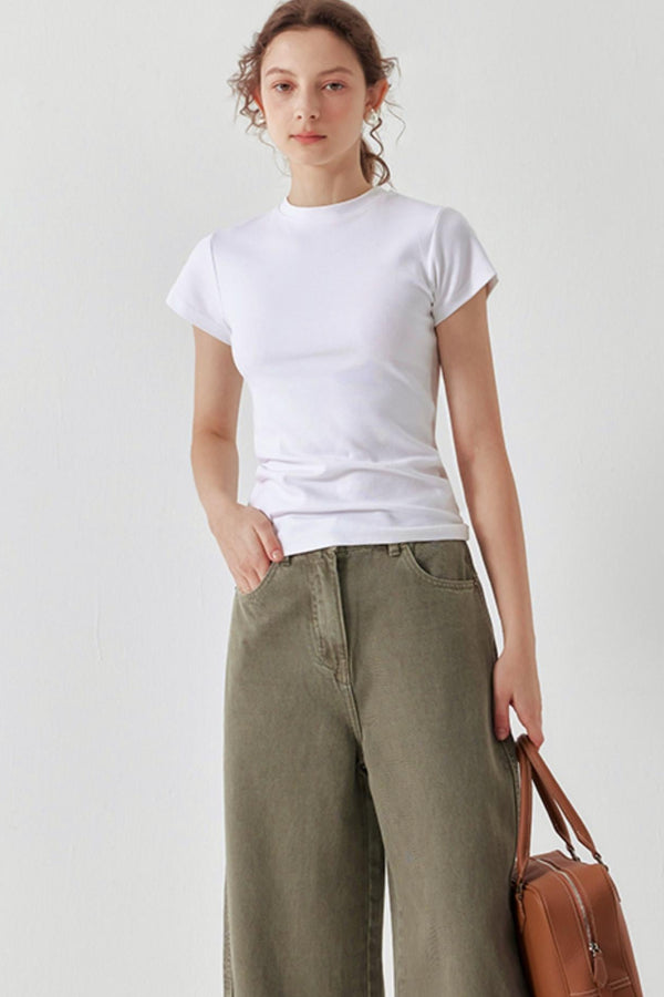 Hourglass Fit Nude Cotton Tee