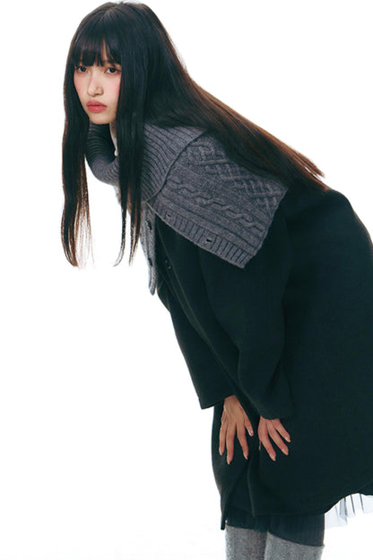 Winter Atmosphere Cable Shawl