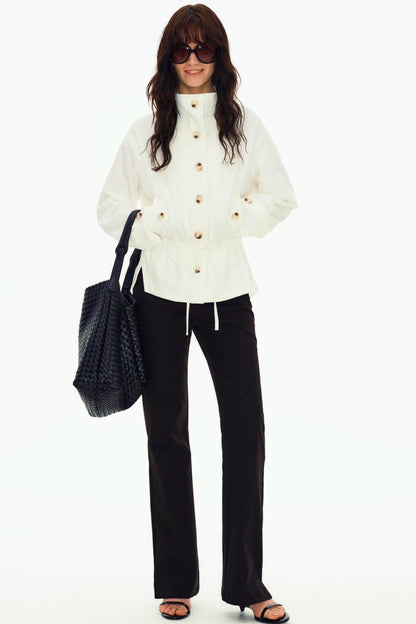 Acetat-Mischung Slimming Jacke