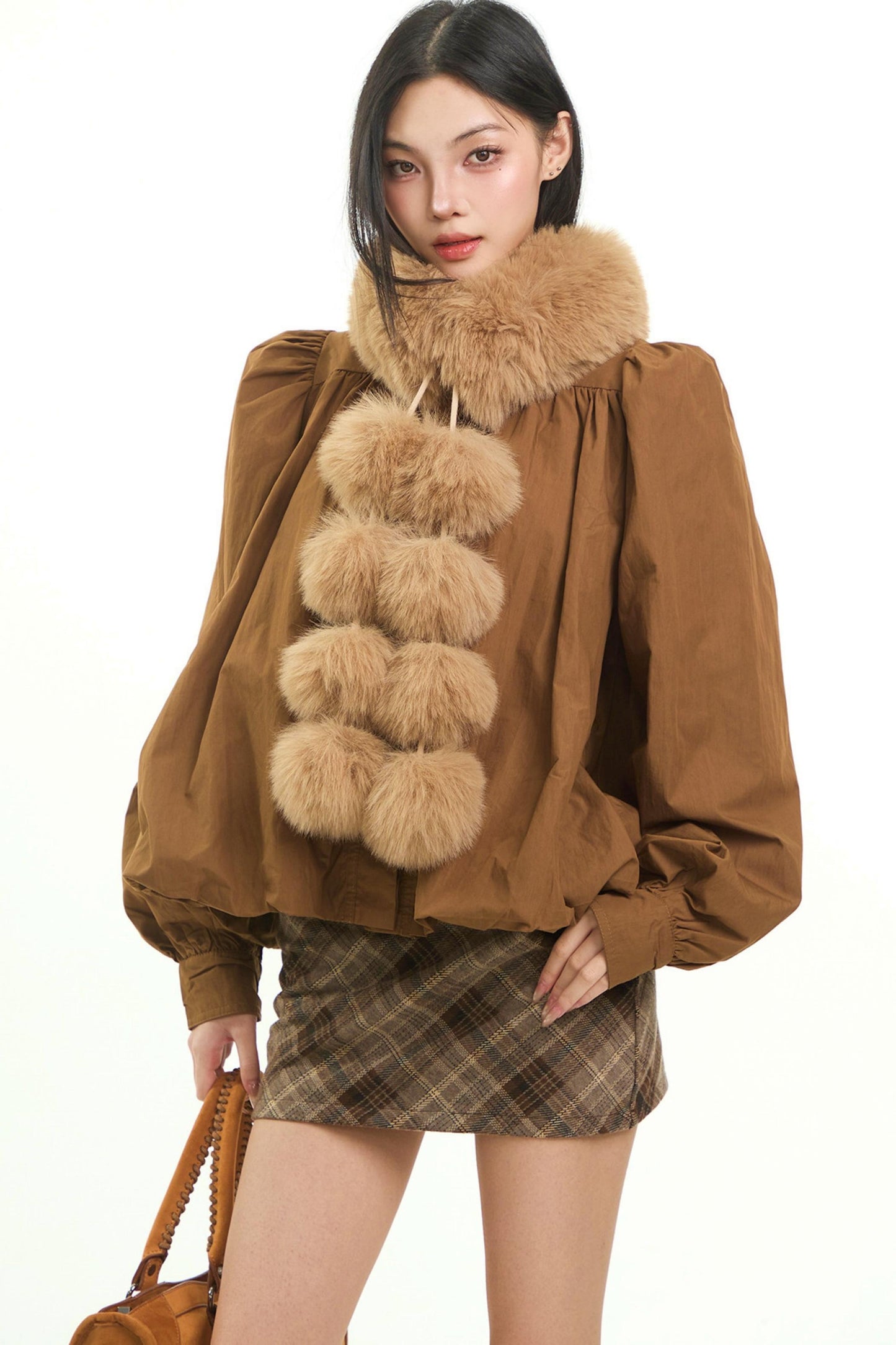 Retro Lantern Sleeve Blouse