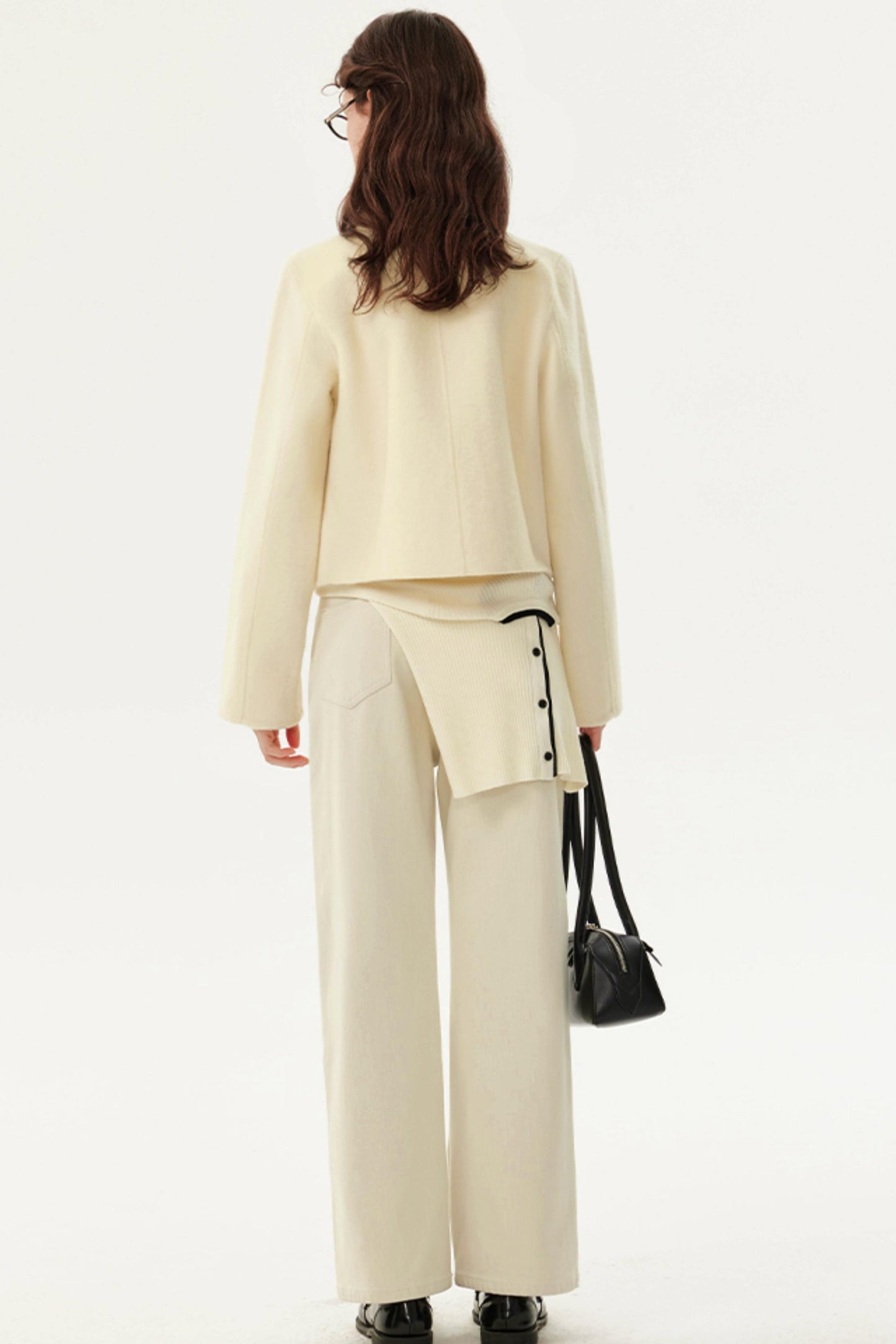 Reversible Wool Short Coat