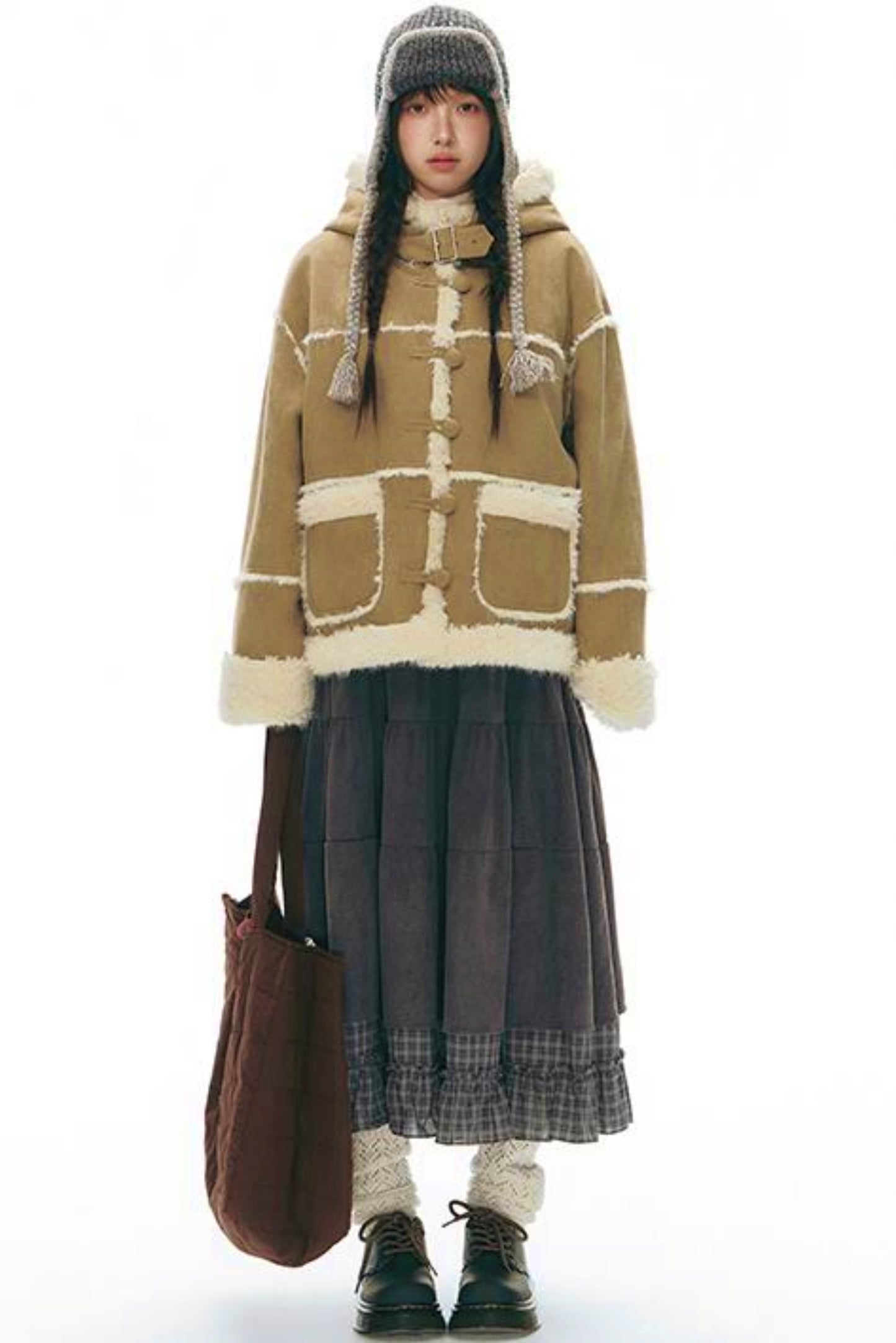 Integrated Hooded Short Coat