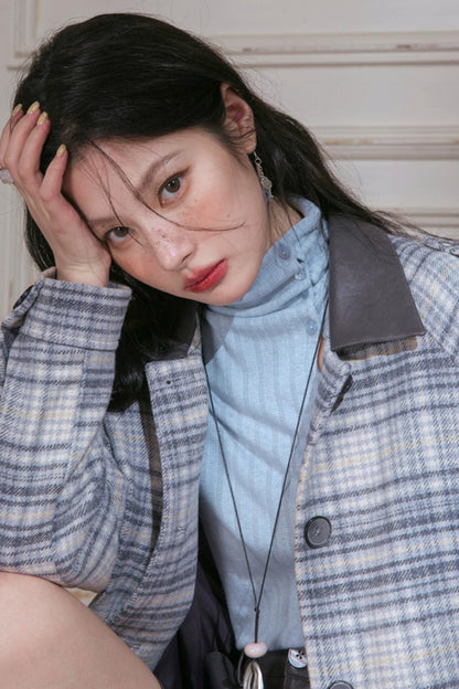 Oxygen Blue Turtleneck Sweater