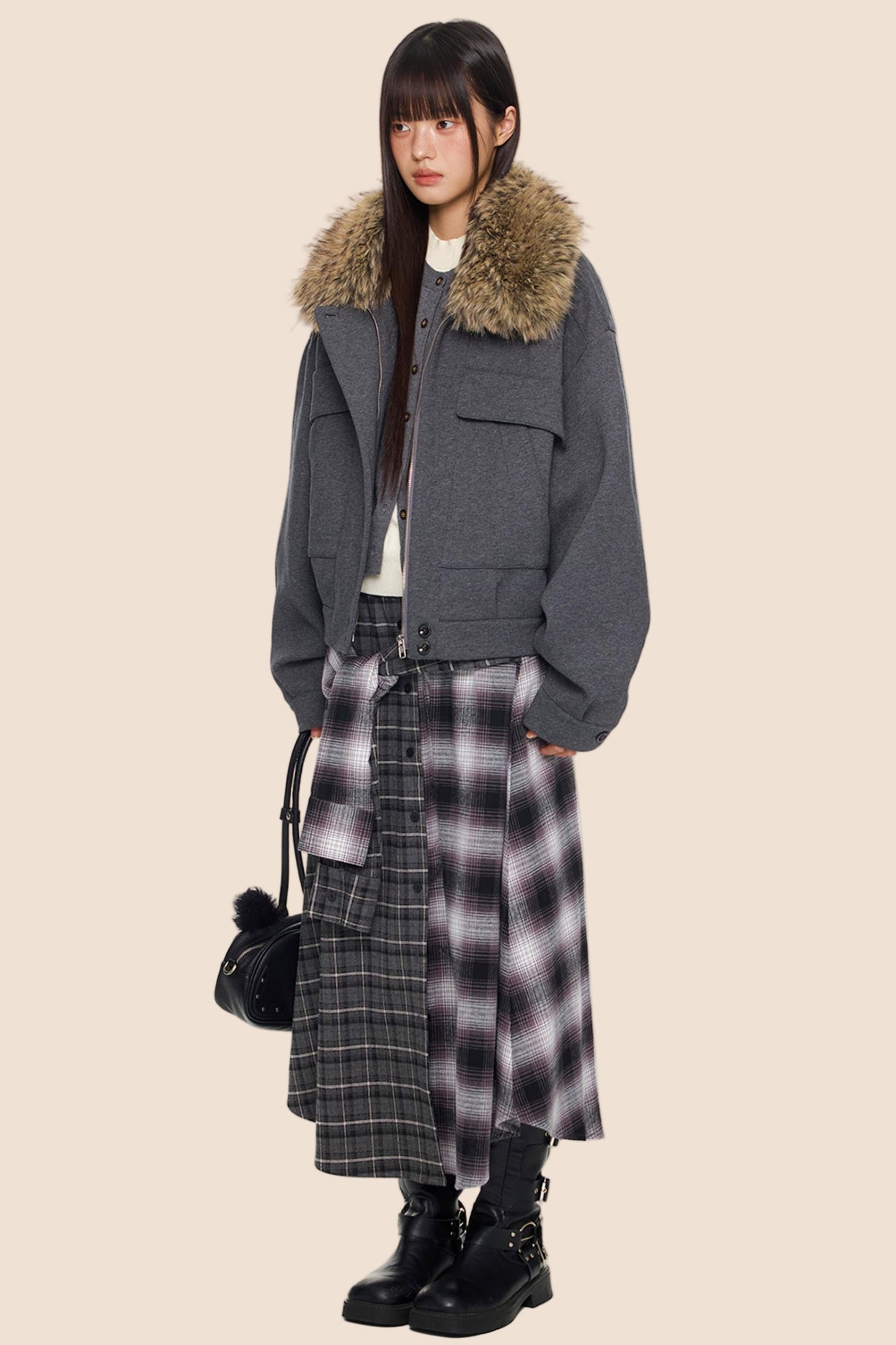 Fur Collar Cotton Jacket