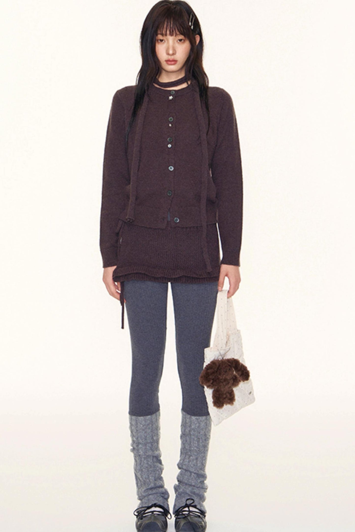 Autumn Lace-Up Short Skirt