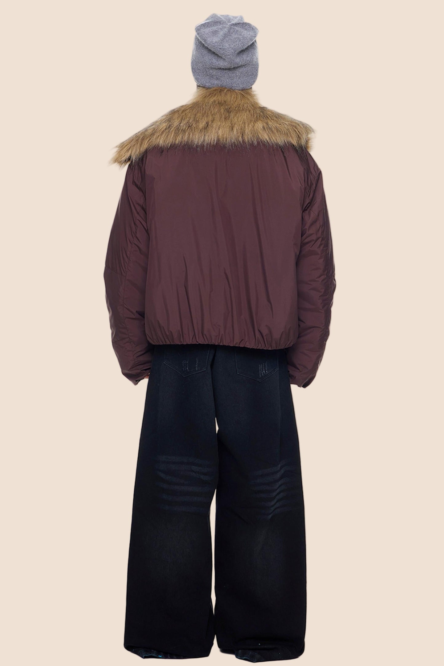 Fur Collar Toggle Jacket