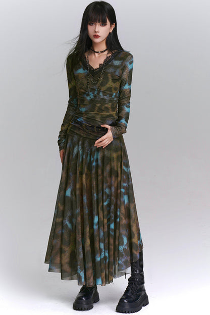 Autumn Beauty Waist Dress