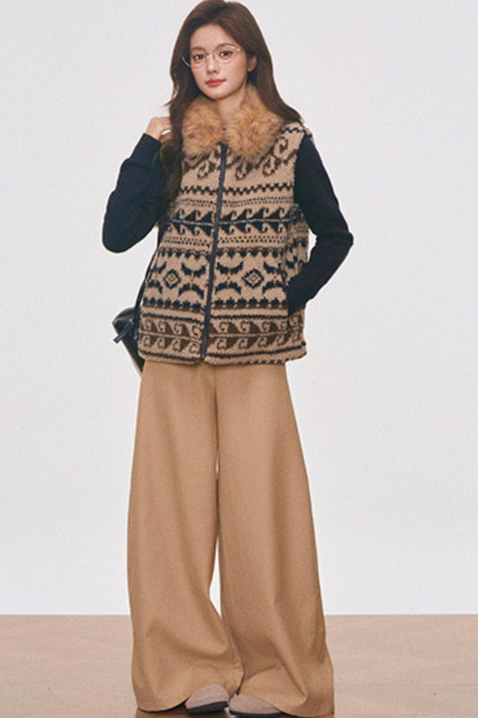 Fair Isle Wool Vest Set-Up