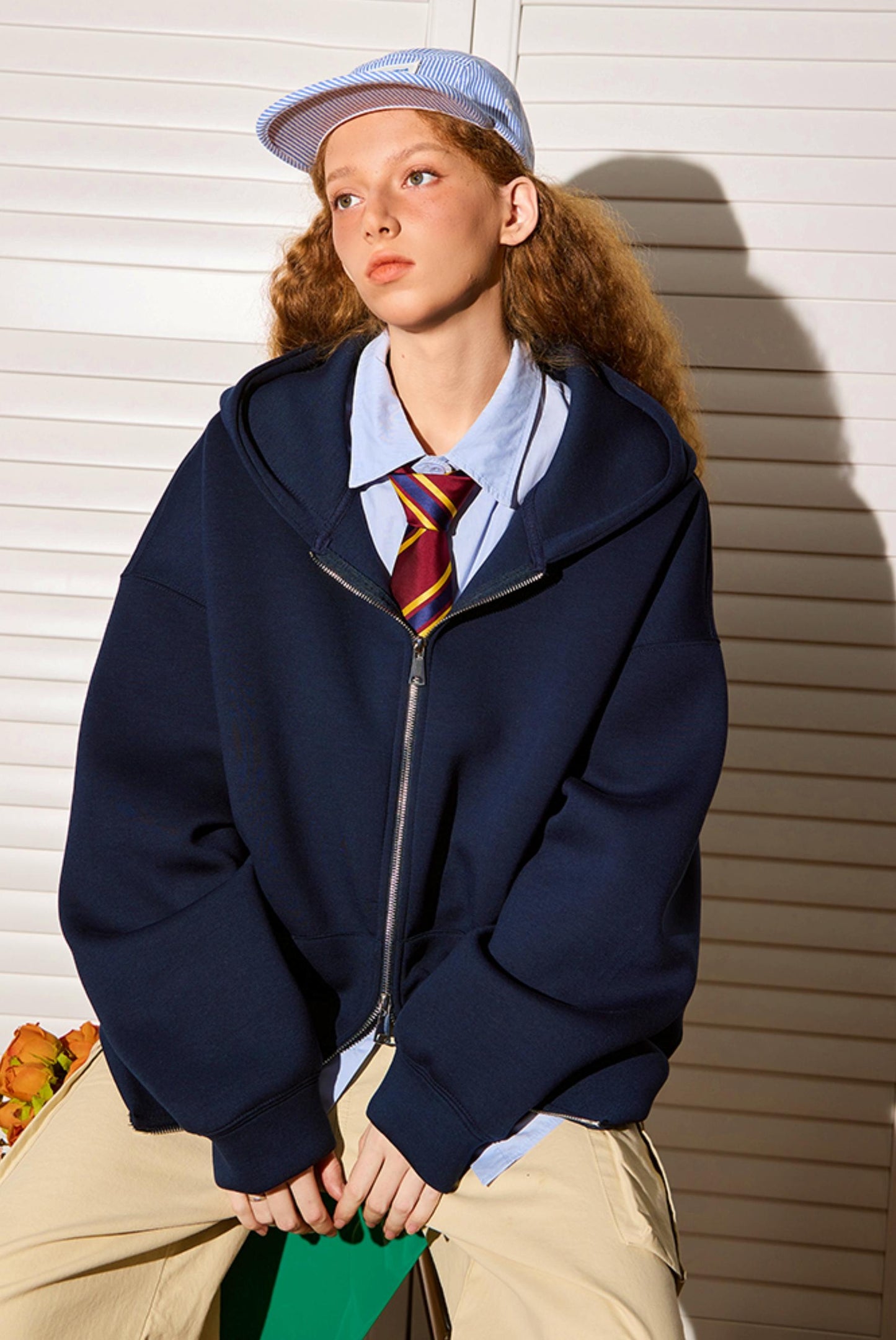 Solid Color Air Layer Jacket