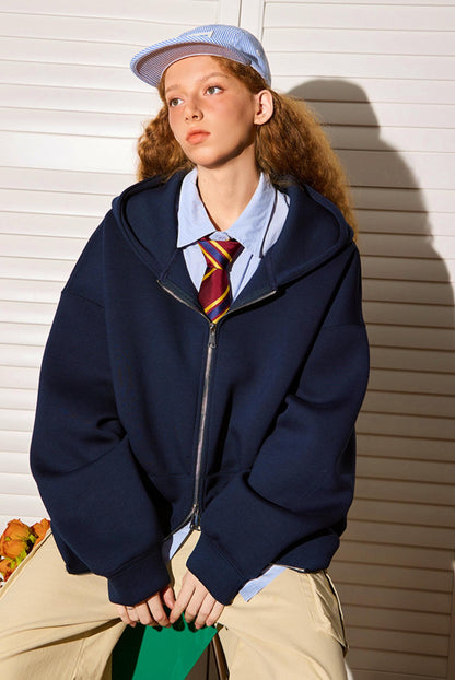 Solid Color Air Layer Jacket