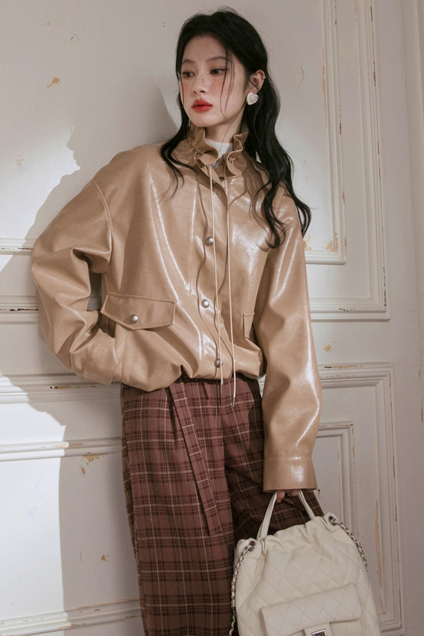 Amber Streamer Leather Jacket