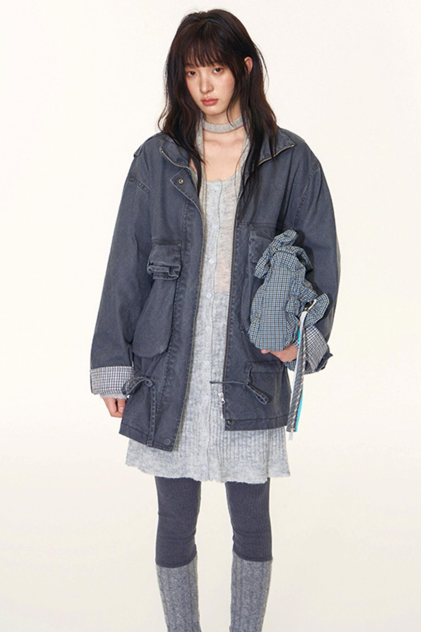 Original Patchwork Knit Leggings Set-Up