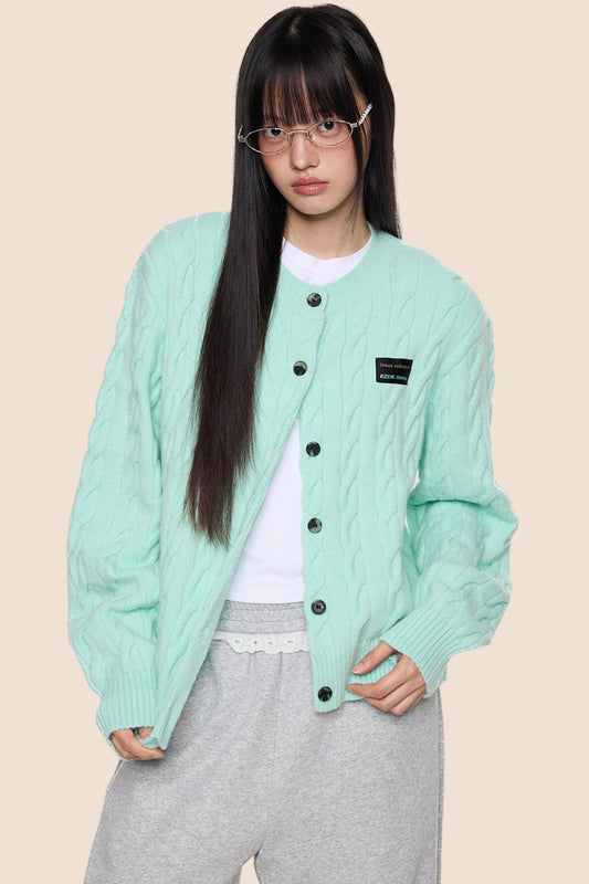 Twisted Knit Cardigan