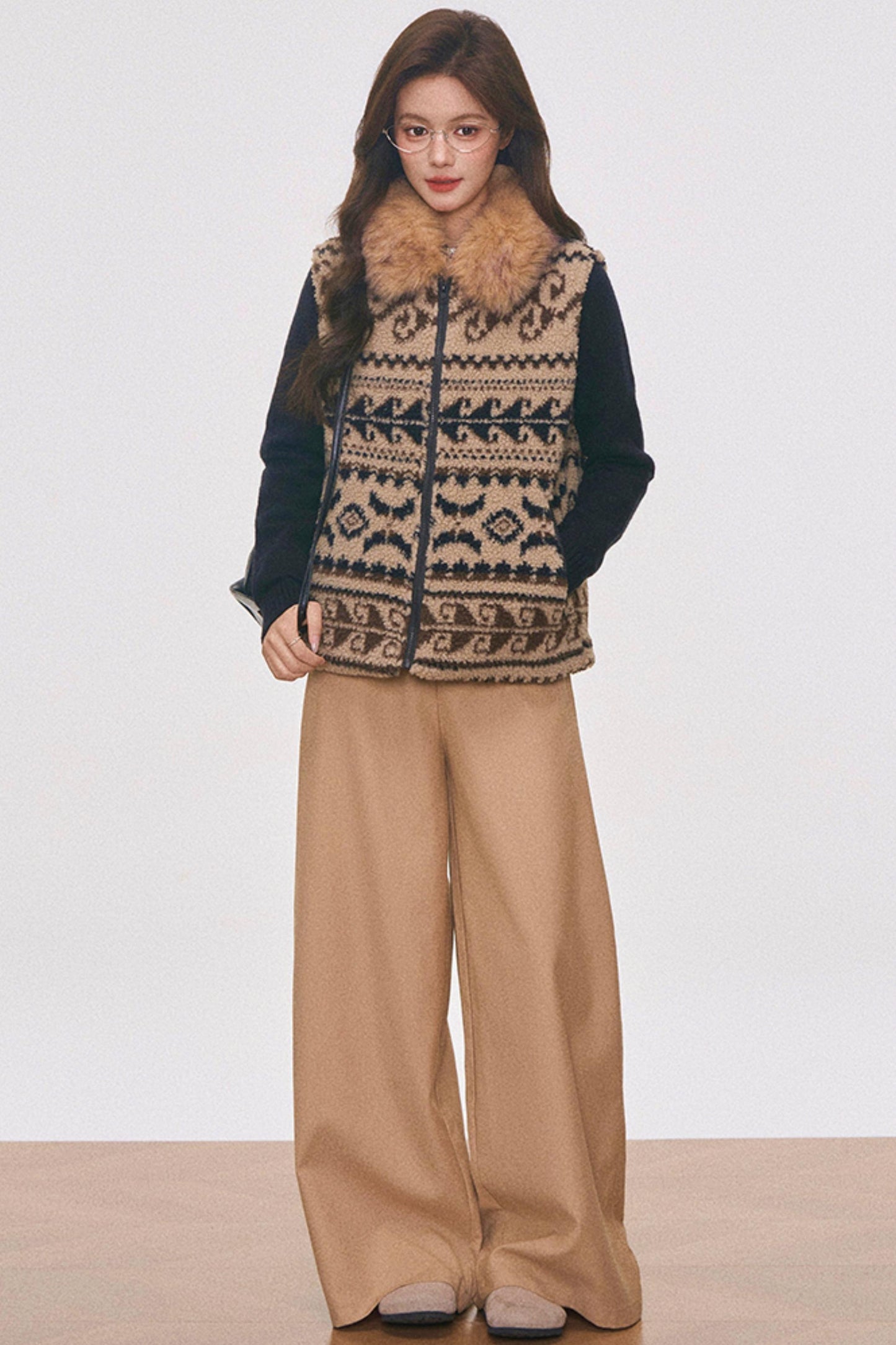 Fair Isle Wool Vest Set-Up