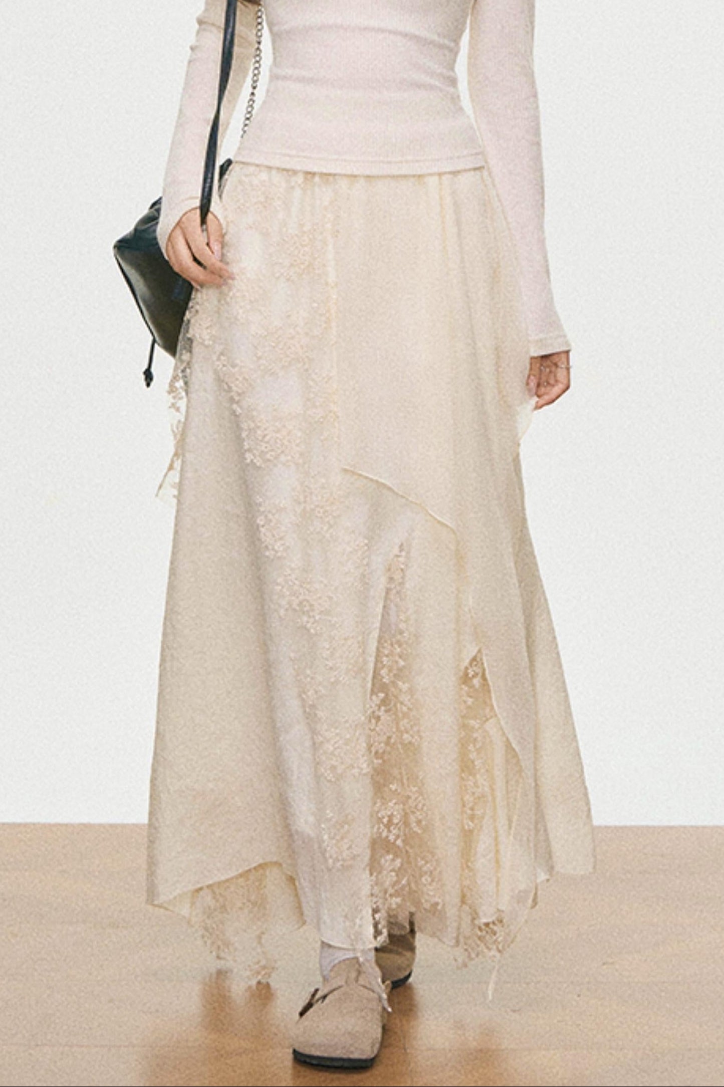 Leather And Fur Motorcycle Jacket Set-Up