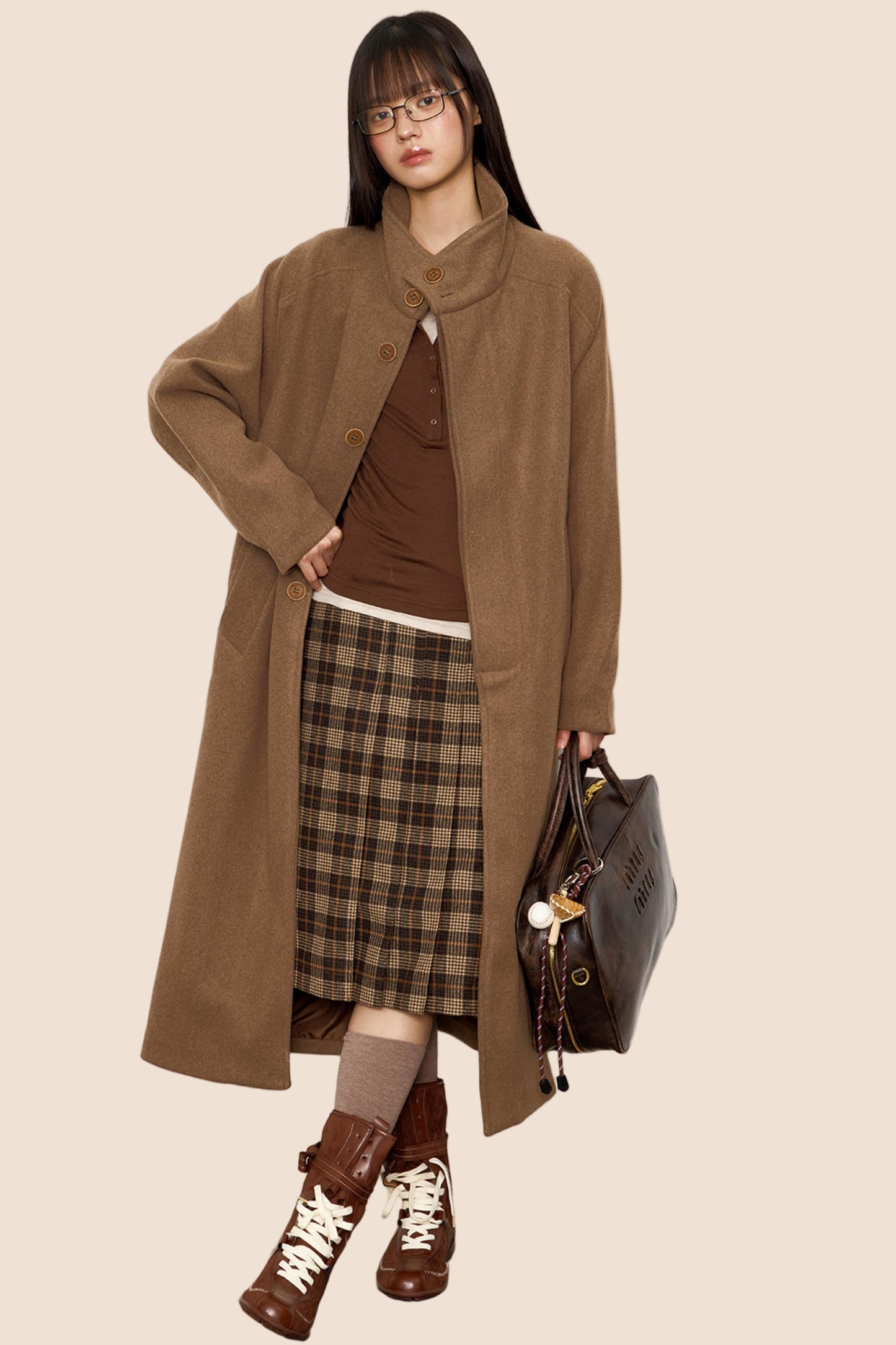 Autumn Woolen Trench Coat