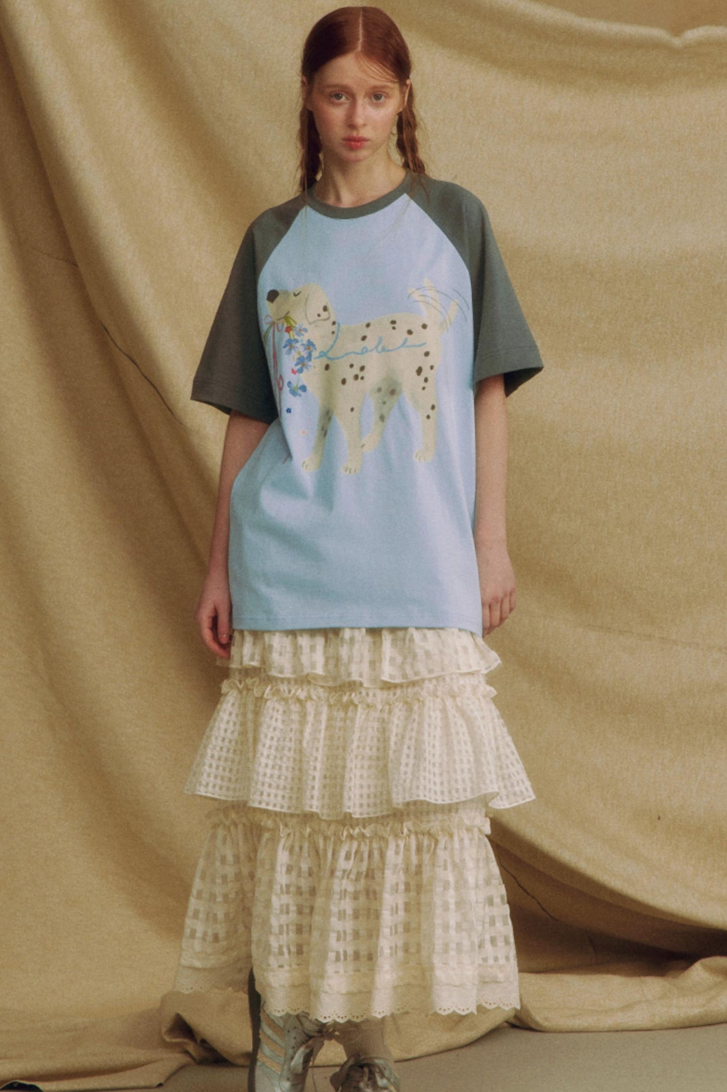 Lace A-Line Layered Skirt