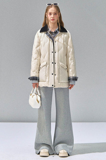 Grey Straight-Leg Sweatpants