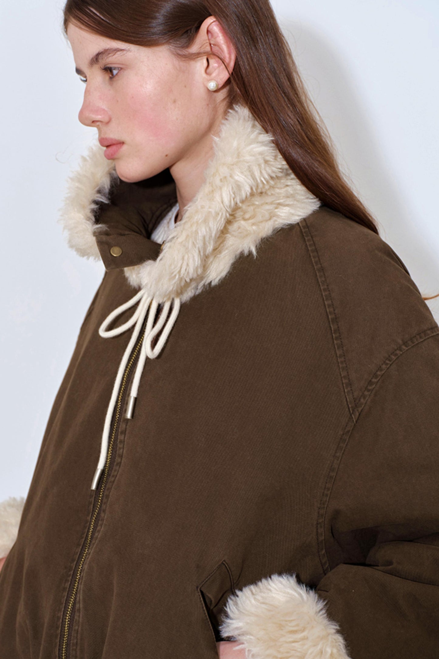 Color-Blocked Floral Cotton Jacket