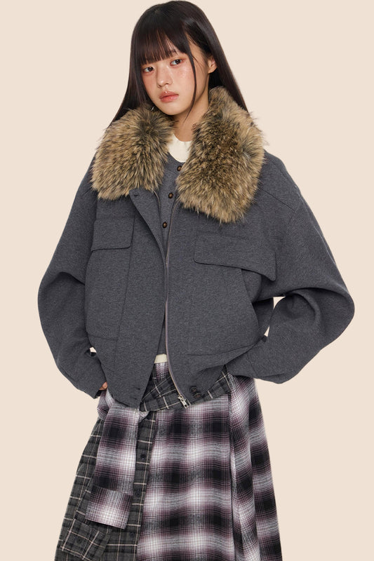 Fur Collar Cotton Jacket