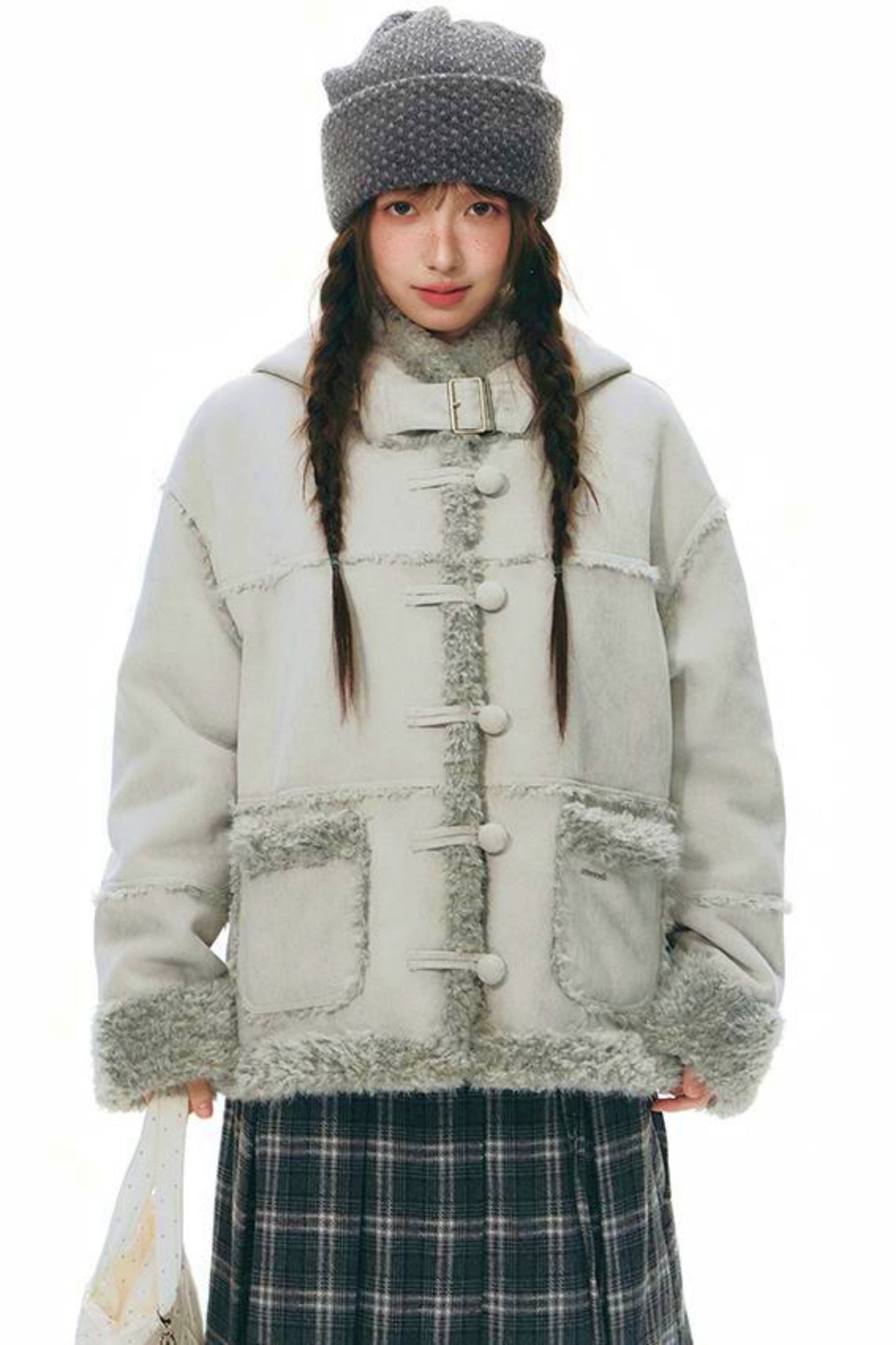 Integrated Hooded Short Coat