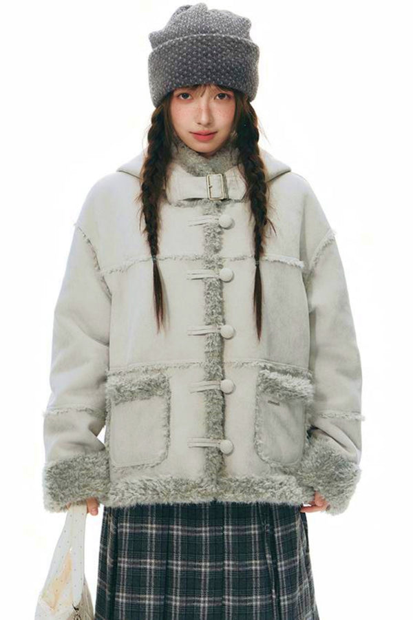 Integrated Hooded Short Coat