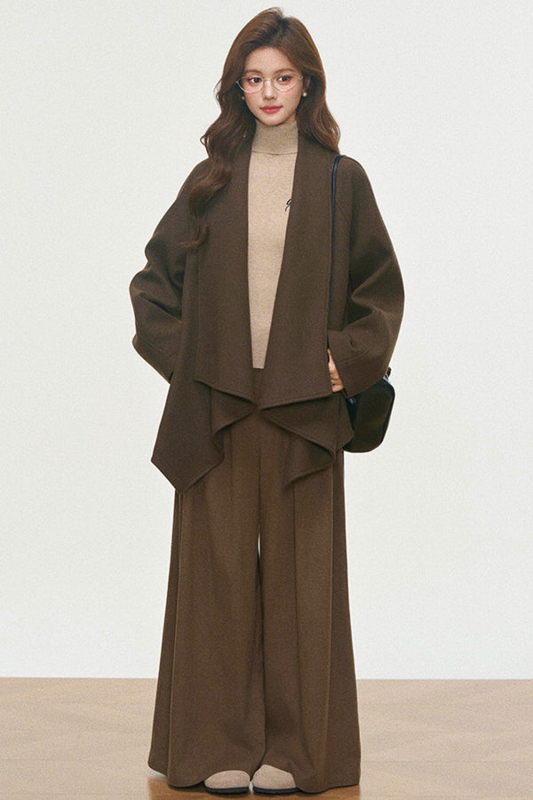 Wool Coat and Turtleneck Set-Up
