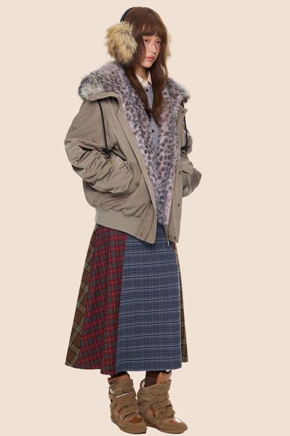 Leopard Print Hooded Jacket