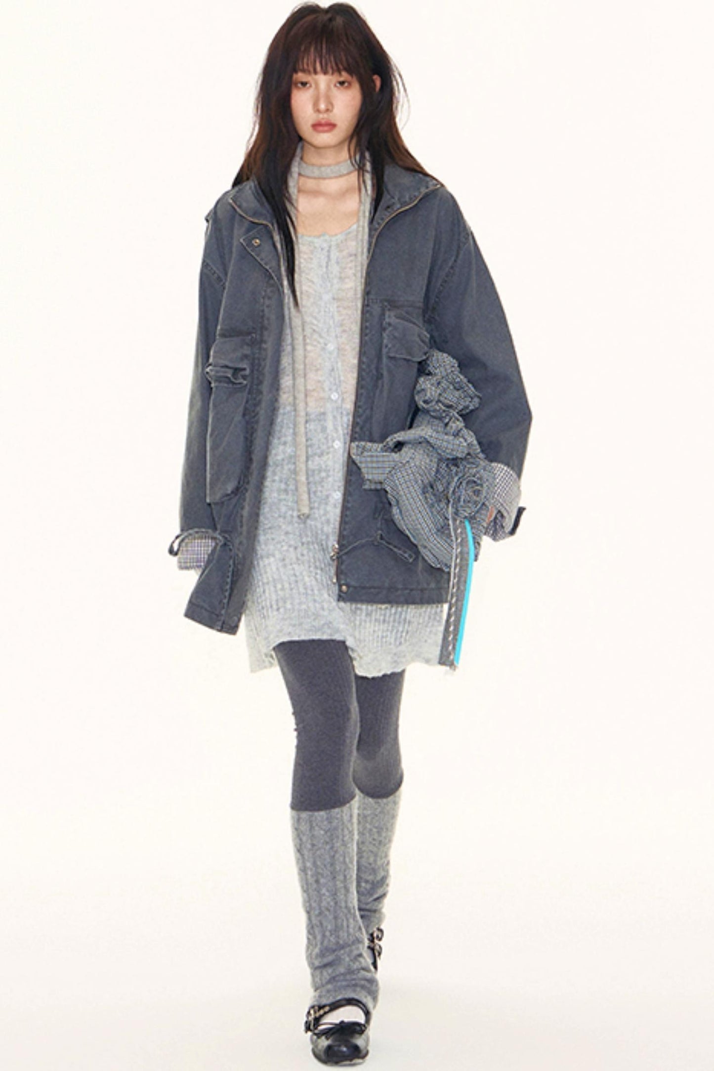 Original Patchwork Knit Leggings Set-Up