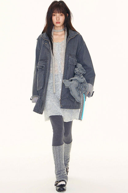 Original Patchwork Knit Leggings Set-Up