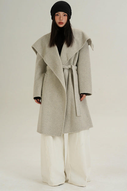 Large Lapel Wool Coat