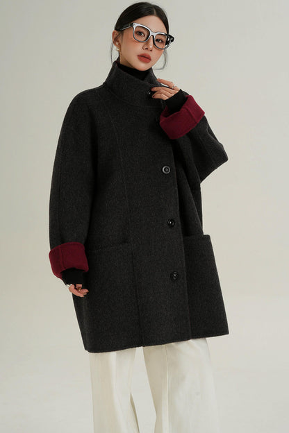 High-End Double-Sided Mid-Length Coat