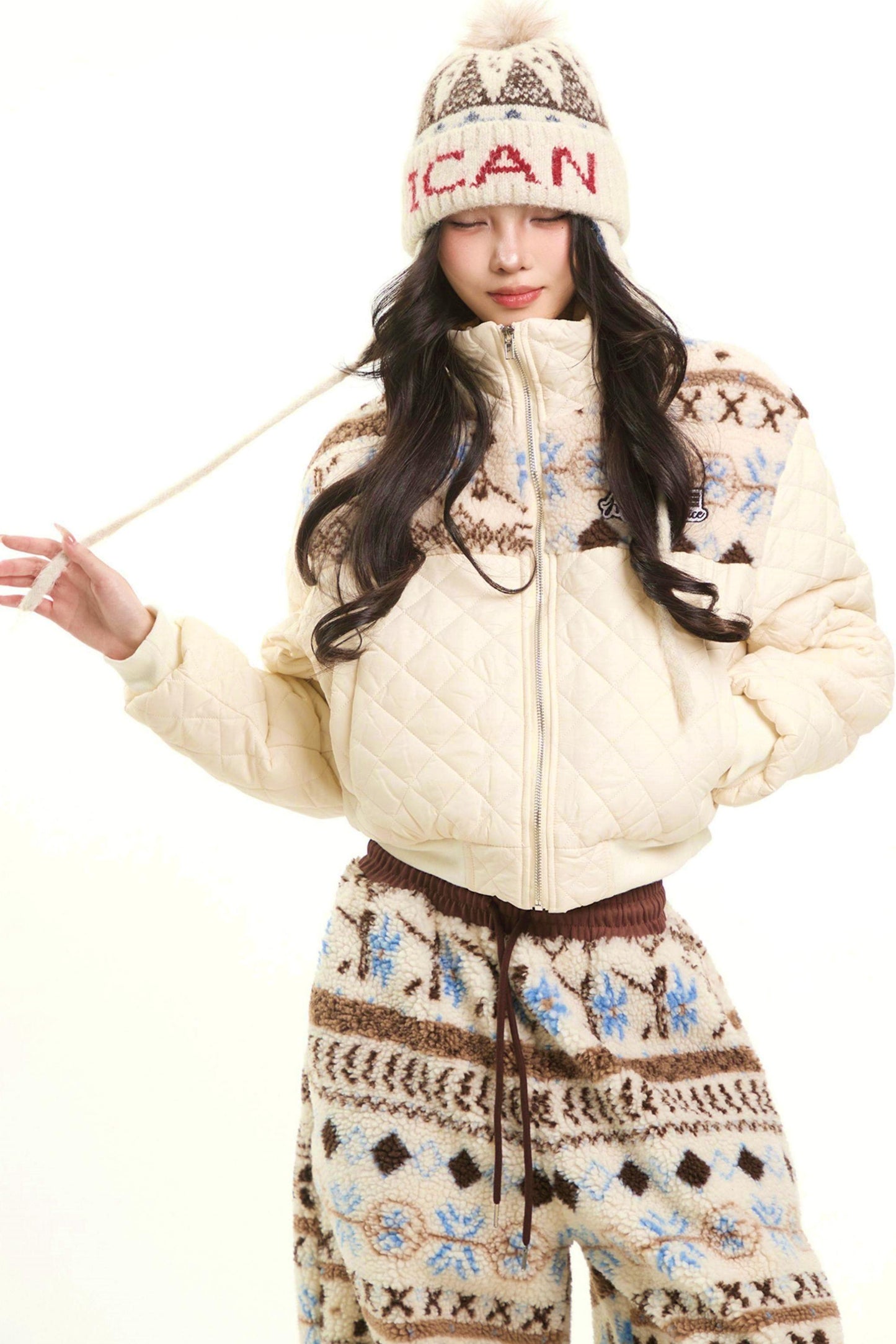 Retro Fair Isle Wool Hat