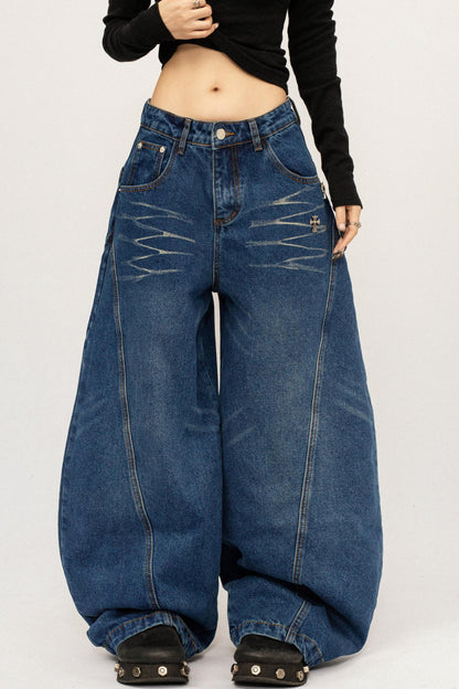 Retro Washed Velvet Jeans