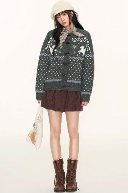 Brushed Flower Bud Culotte Pants